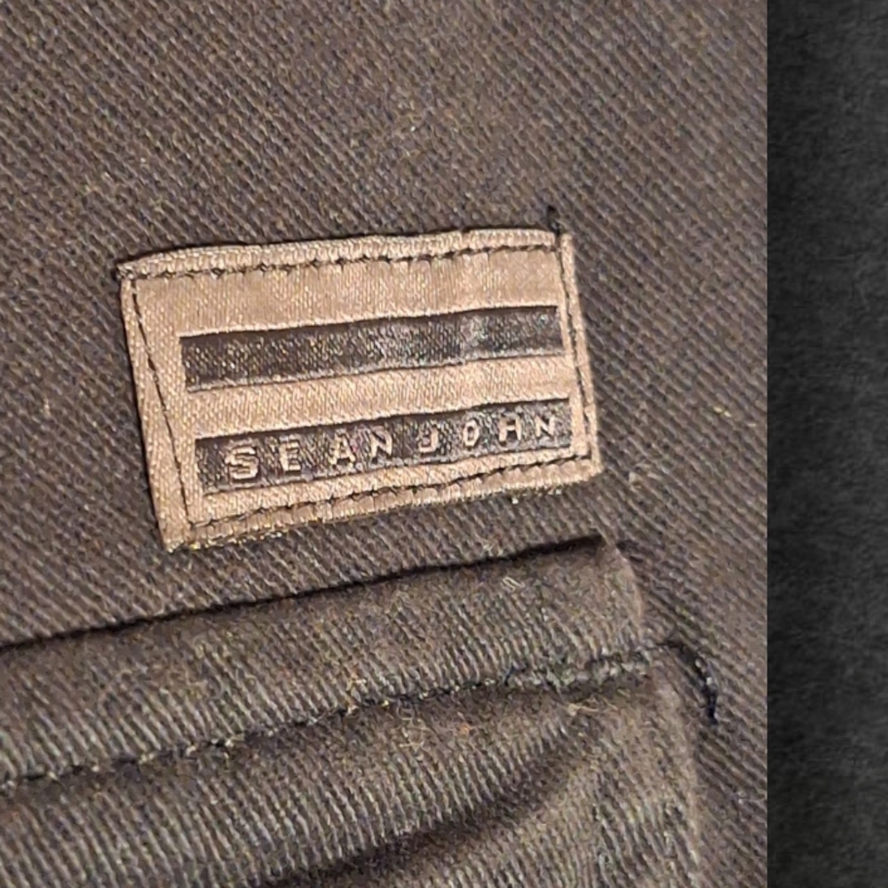 Sean John Black Cargo Shorts with Simple Design Sean Combs Puffy Puff Daddy Ditt - Picture 7 of 7